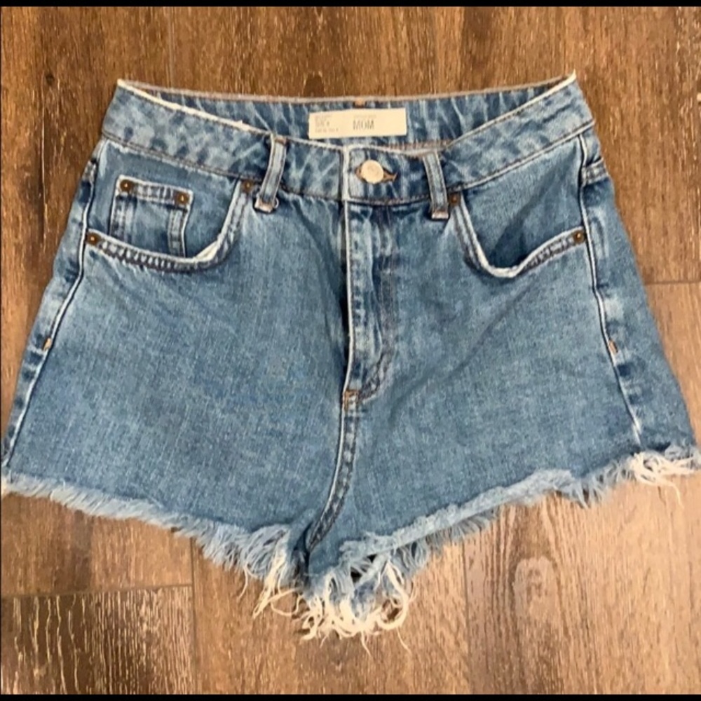 Topshop Mom Jean Shorts